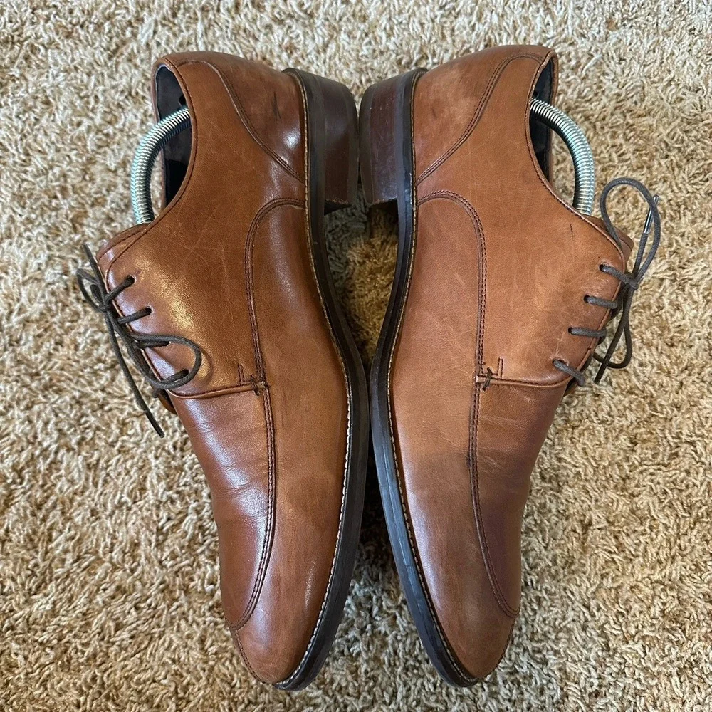 Cole Haan Dress Shoes Mens 11 M Lenox Hill‎ Split Toe Oxford Tan Style C11629
